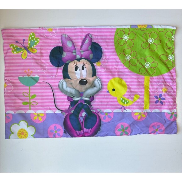 Disney SWEET AS MINNIE MOUSE Baby Toddler Comforter Blanket Sheet Pillowcase Set - Picture 5 of 12